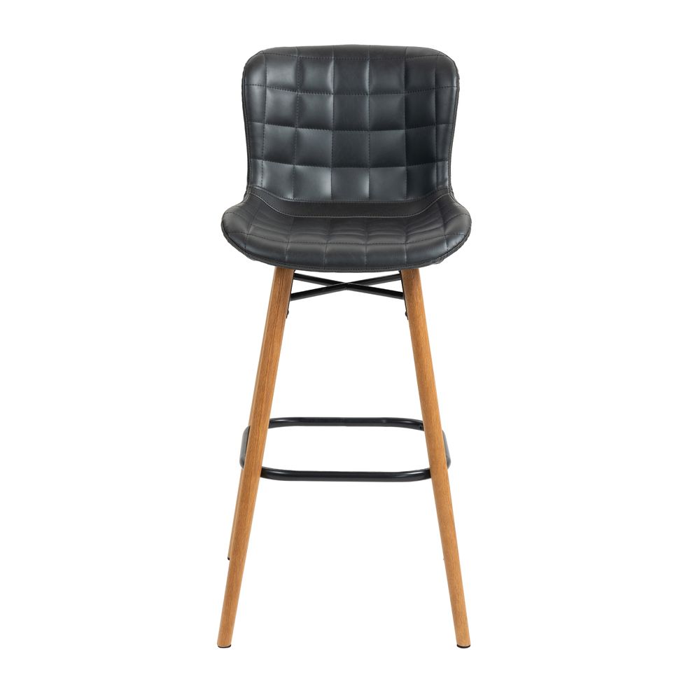 Chaise snack PU noir