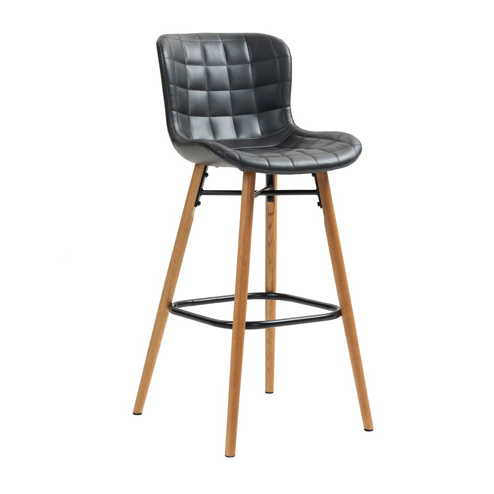 Chaise snack PU noir