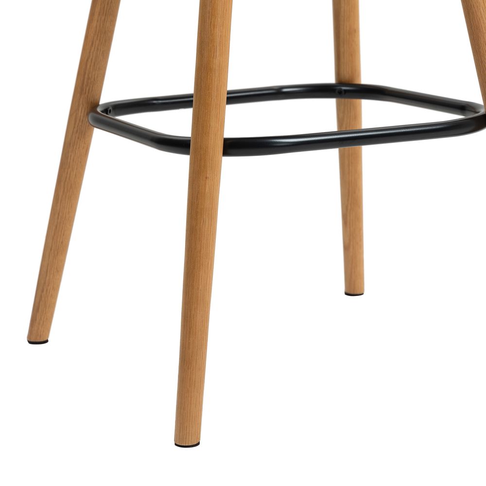 Chaise snack effet laine bouclette écru