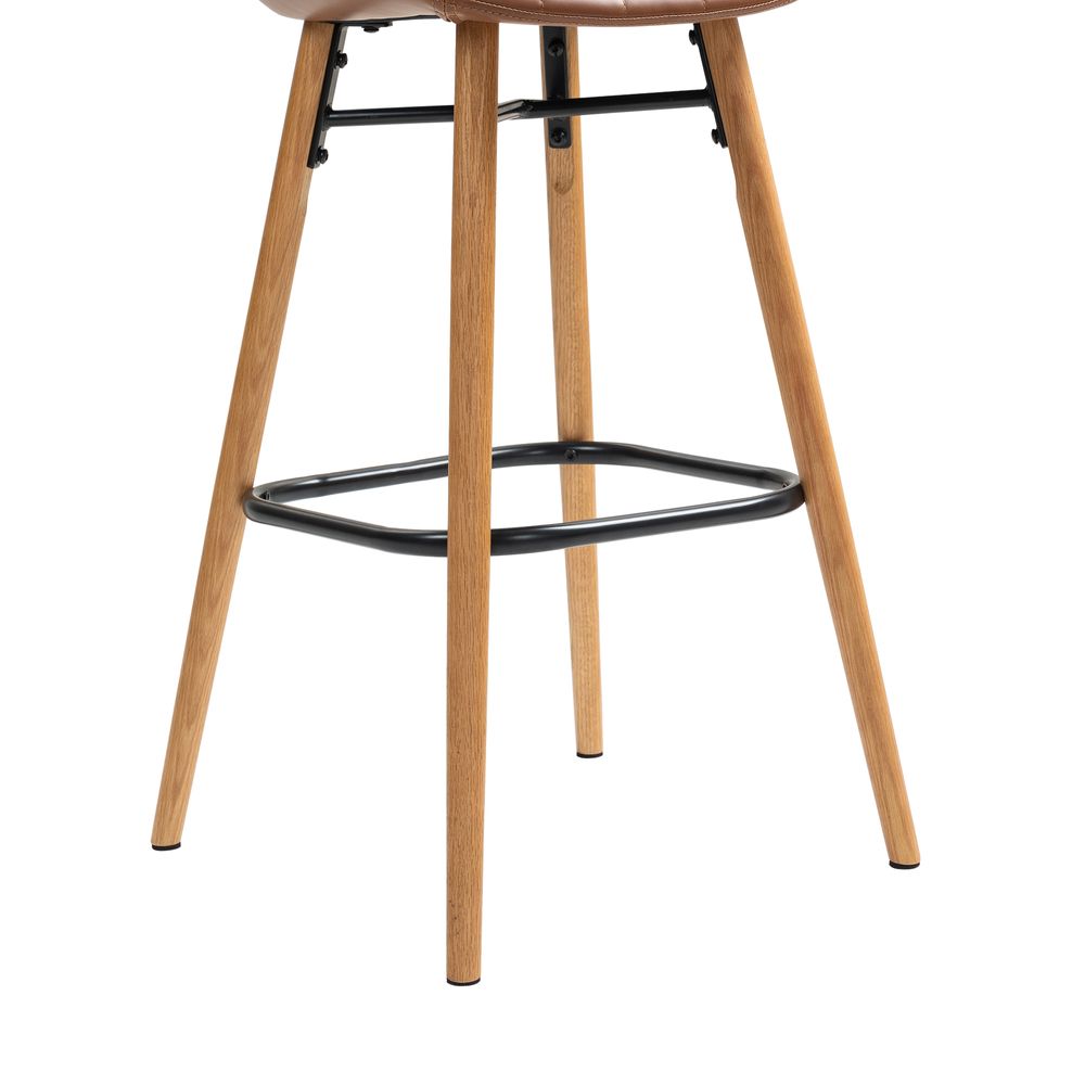Chaise snack PU Marron
