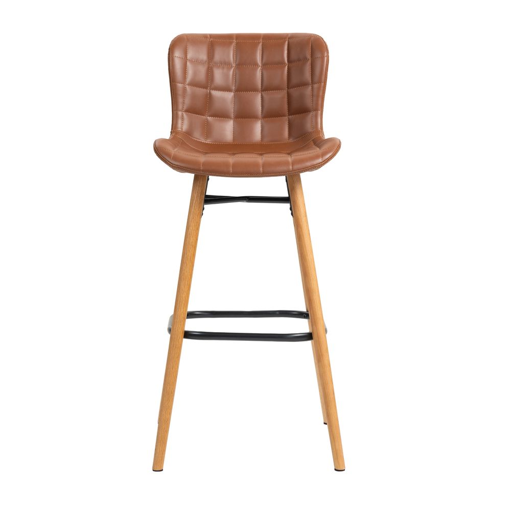 Chaise snack PU Marron