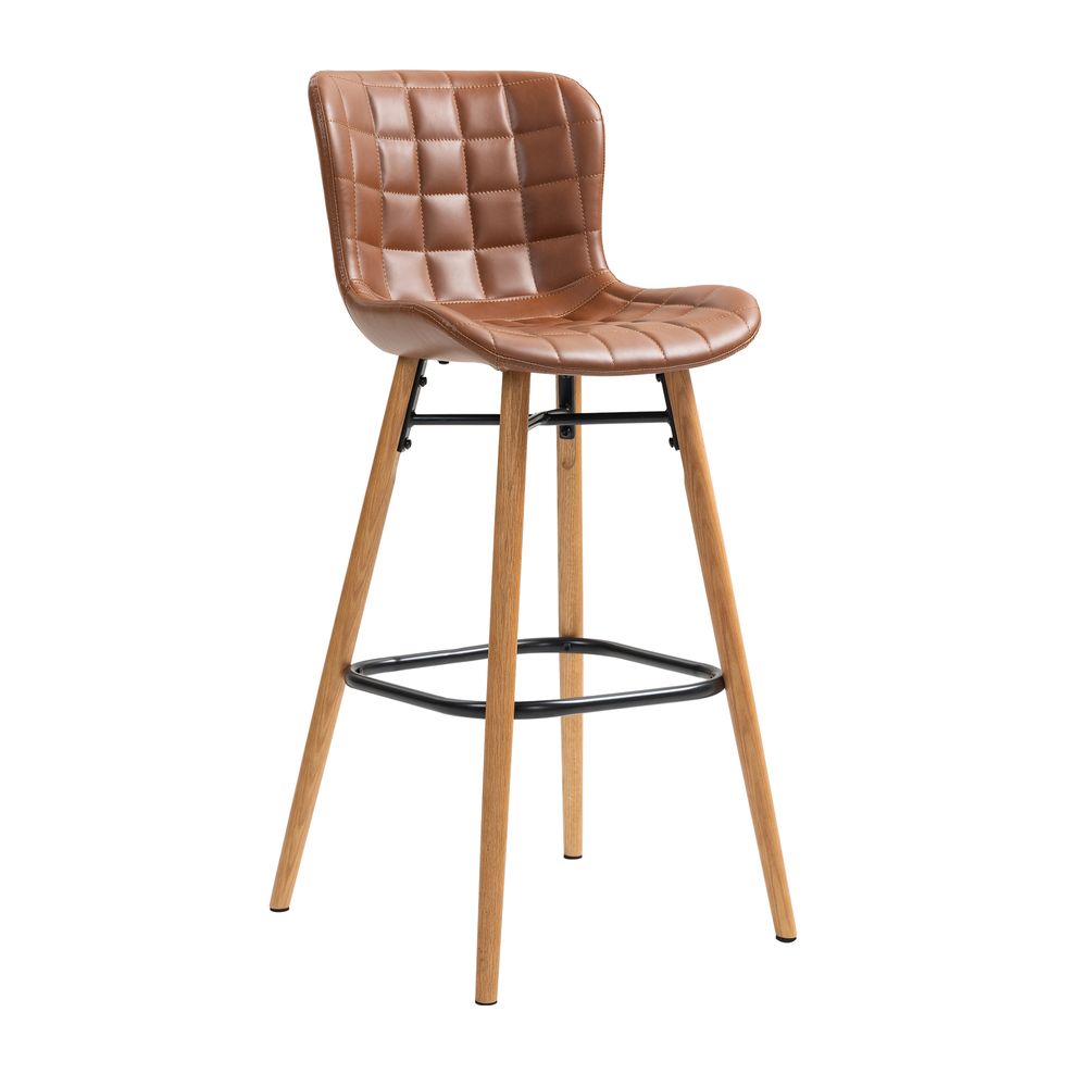 Chaise snack PU Marron