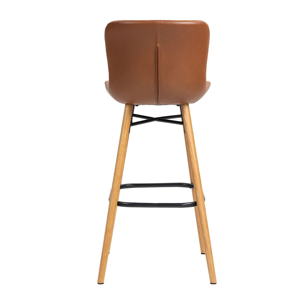 Chaise snack PU Marron
