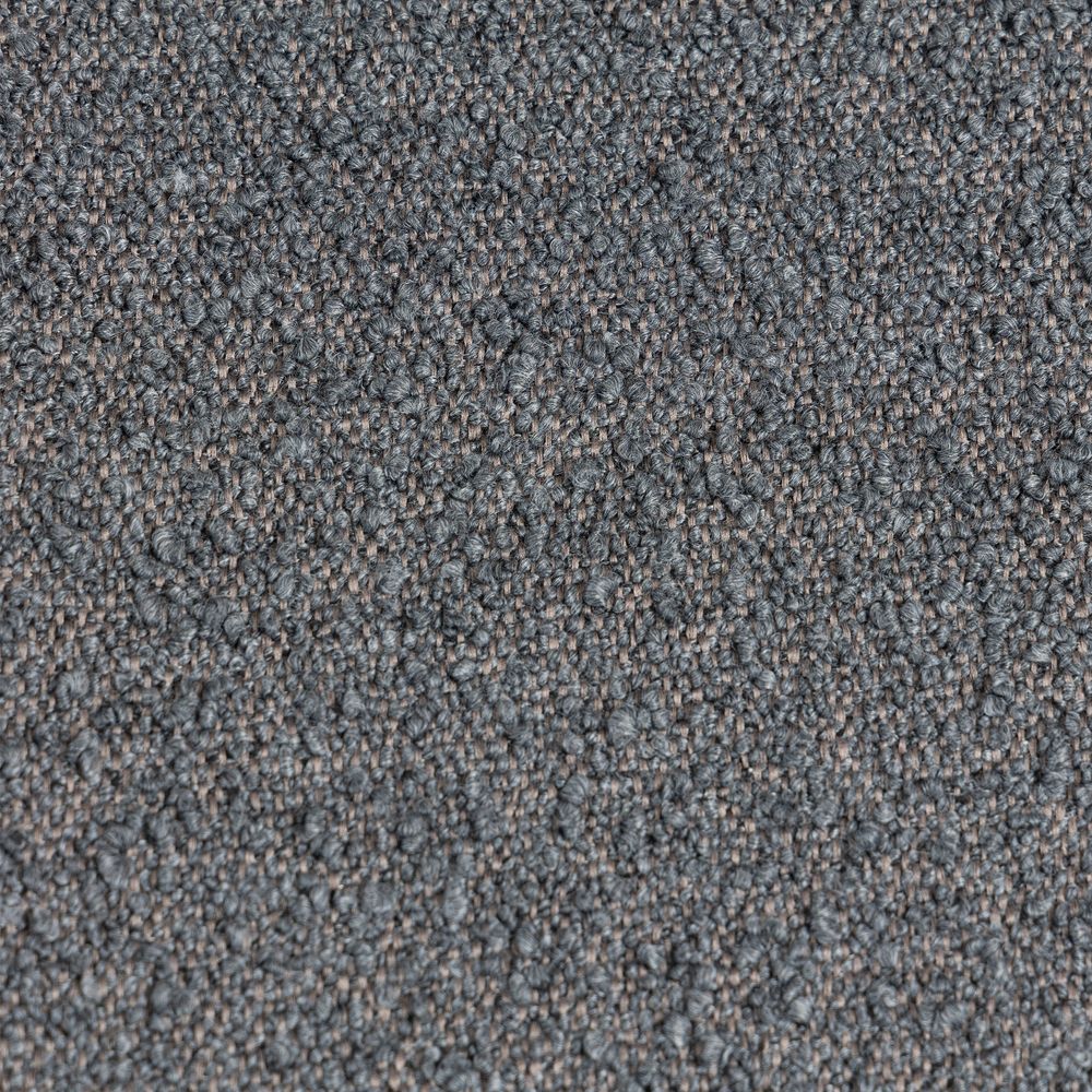Chaise snack effet laine bouclette gris foncé