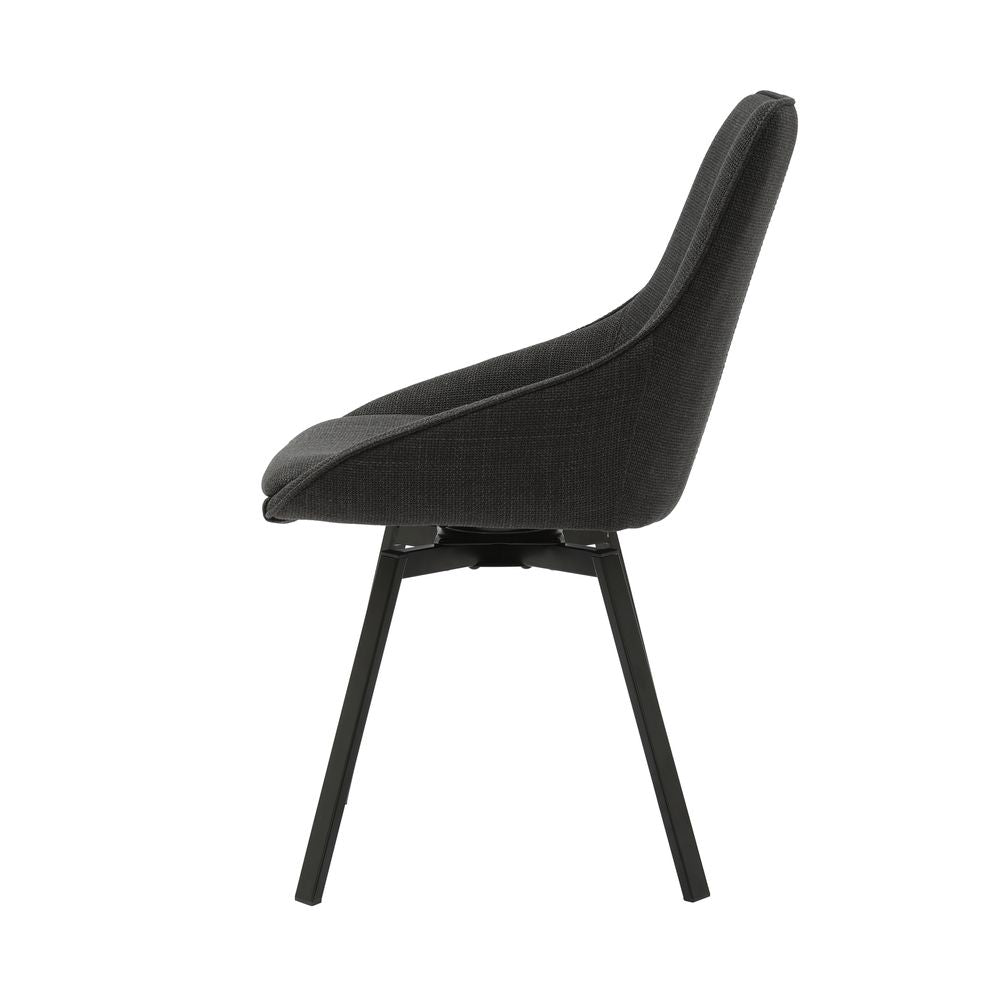 Chaise repas pivotante noir