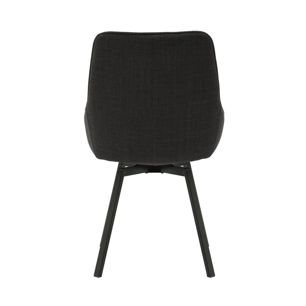 Chaise repas pivotante noir