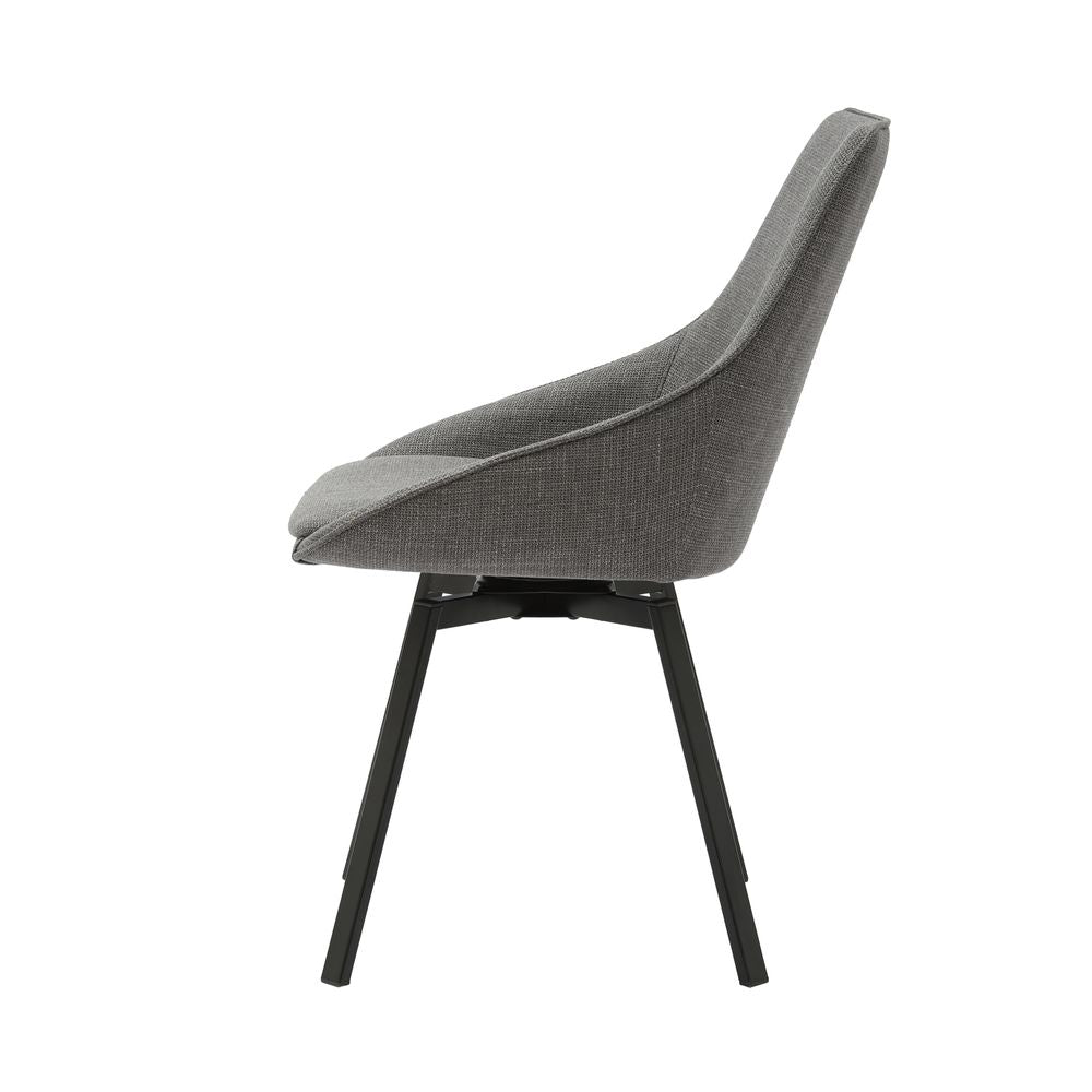 Chaise repas pivotante gris