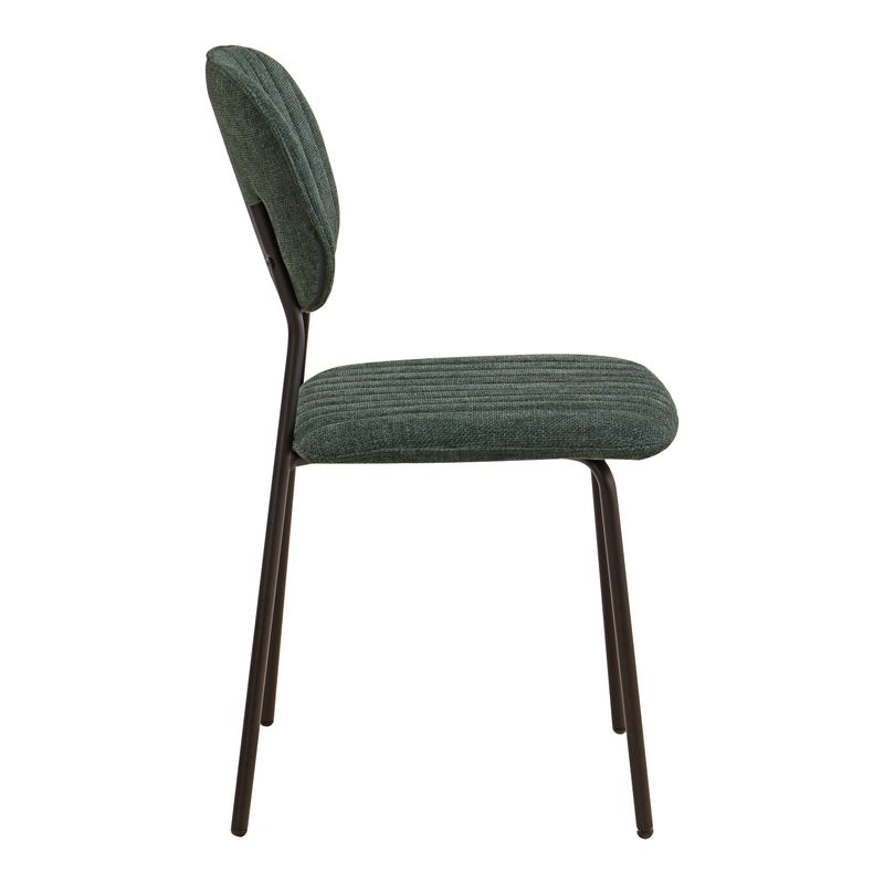Chaise repas tissu vert sapin
