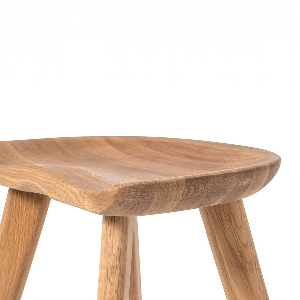 Tabouret haut 66 cm chêne clair