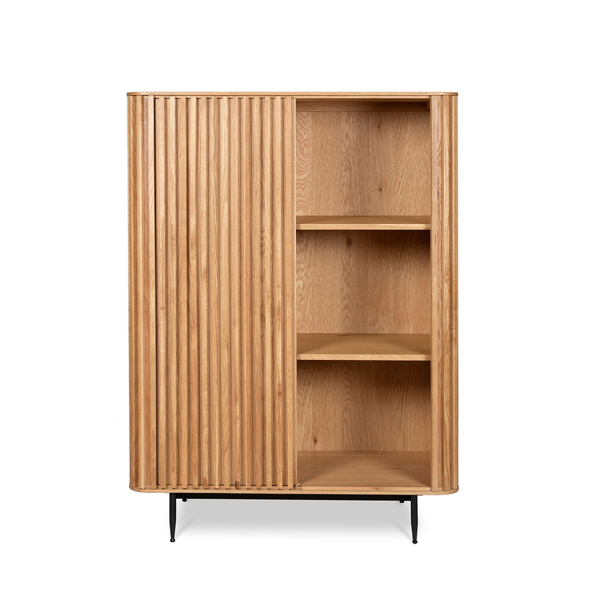 Meuble haut 1 porte coulissante chêne naturel