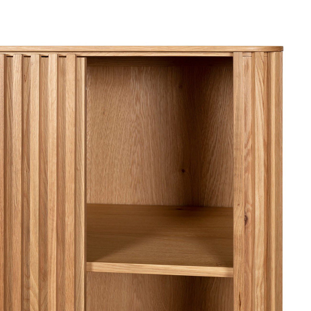 Meuble haut 1 porte coulissante chêne naturel