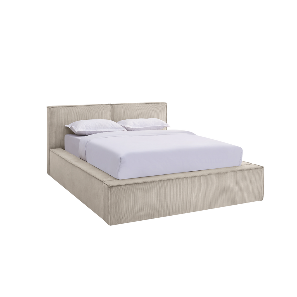 Lit coffre 160 x 200 beige