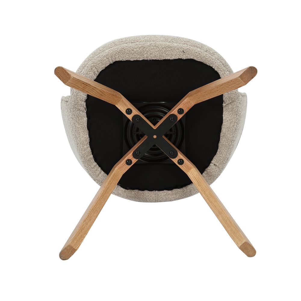 Chaise repas pivotante beige
