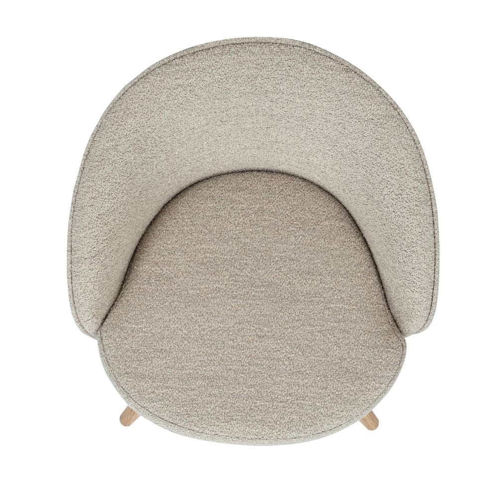 Chaise repas pivotante beige