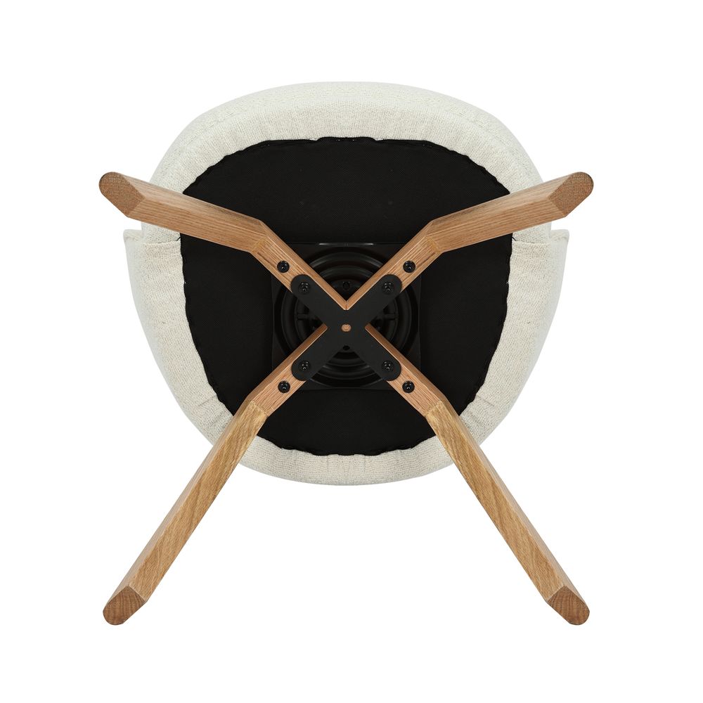 Chaise repas pivotante blanc