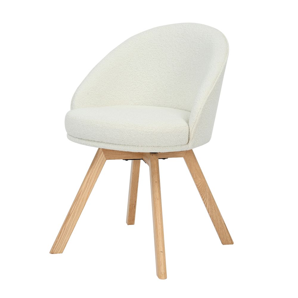 Chaise repas pivotante blanc
