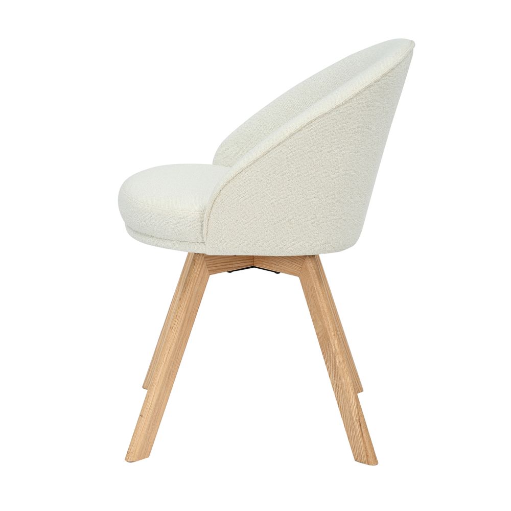Chaise repas pivotante blanc