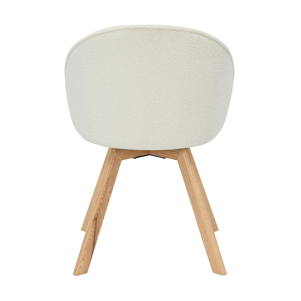Chaise repas pivotante blanc