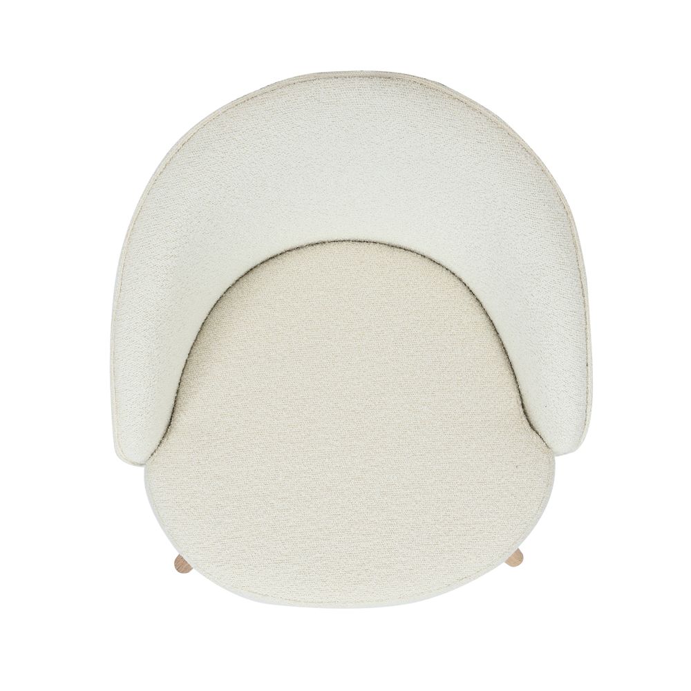 Chaise repas pivotante blanc