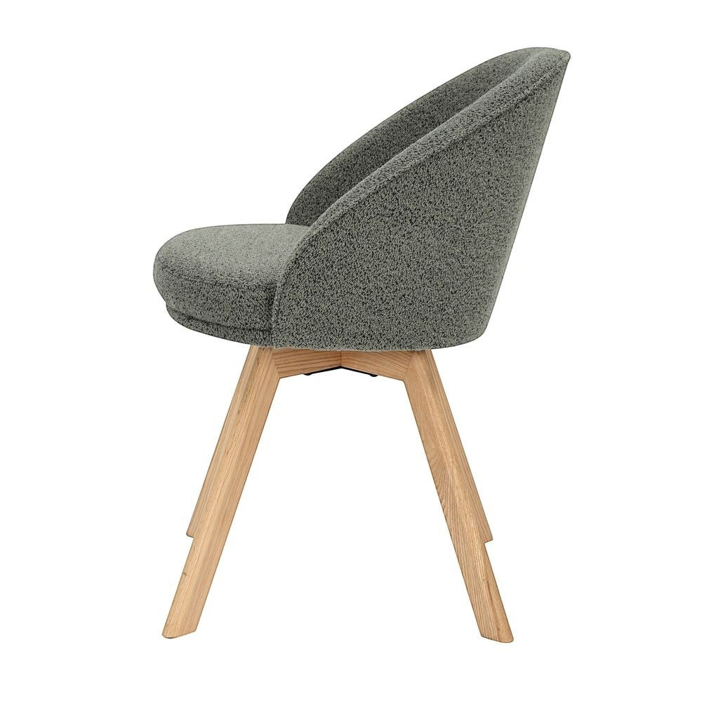 Chaise repas pivotante vert