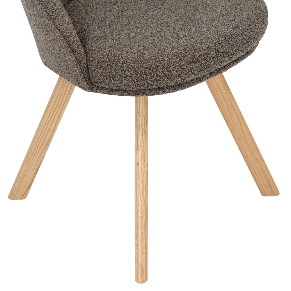Chaise repas pivotante marron