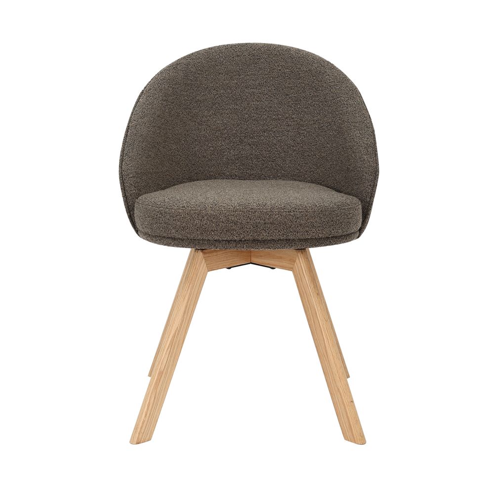 Chaise repas pivotante marron