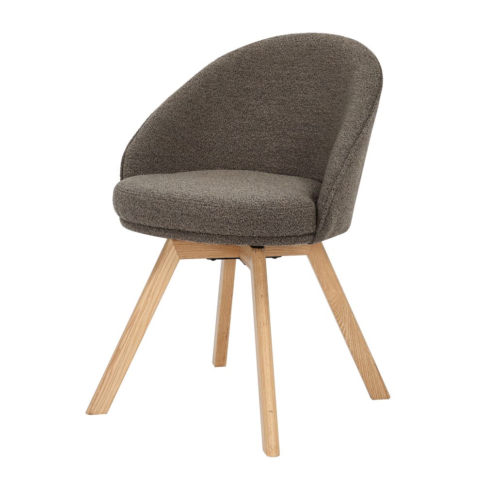 Chaise repas pivotante marron