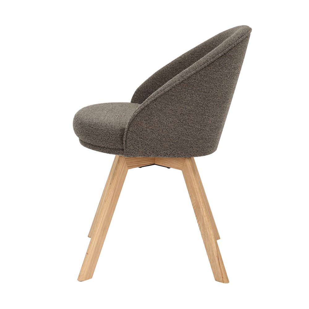 Chaise repas pivotante marron
