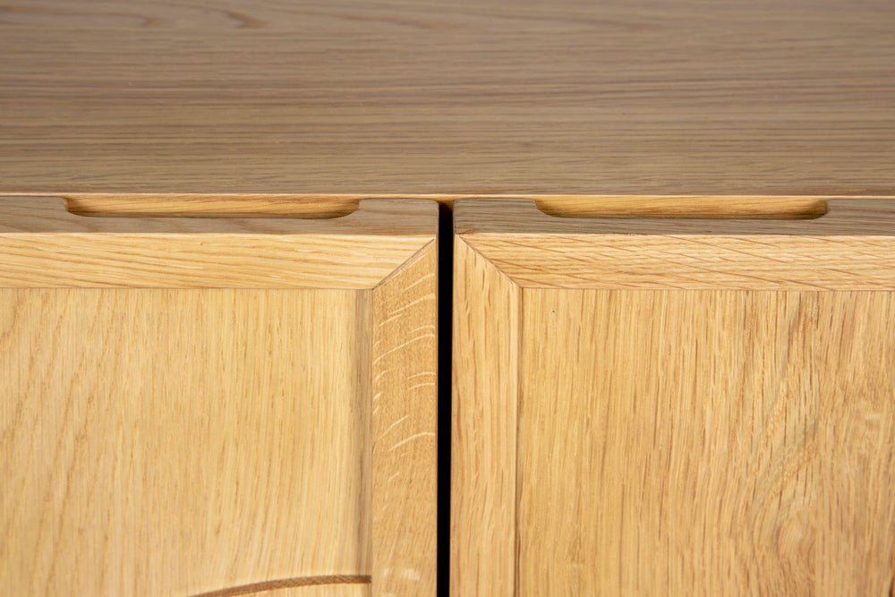 Meuble haut 2 portes chêne naturel