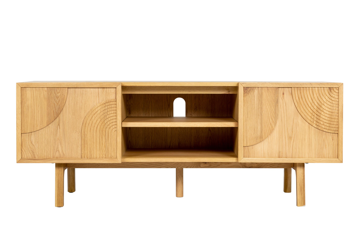 Meuble télé 140cm chêne naturel