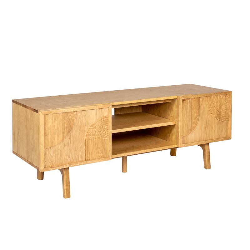 Meuble télé 140cm chêne naturel