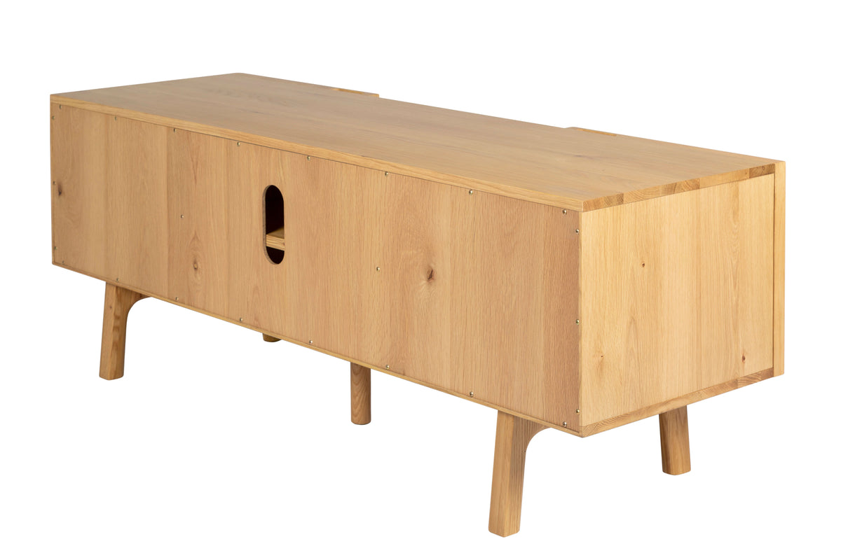 Meuble télé 140cm chêne naturel