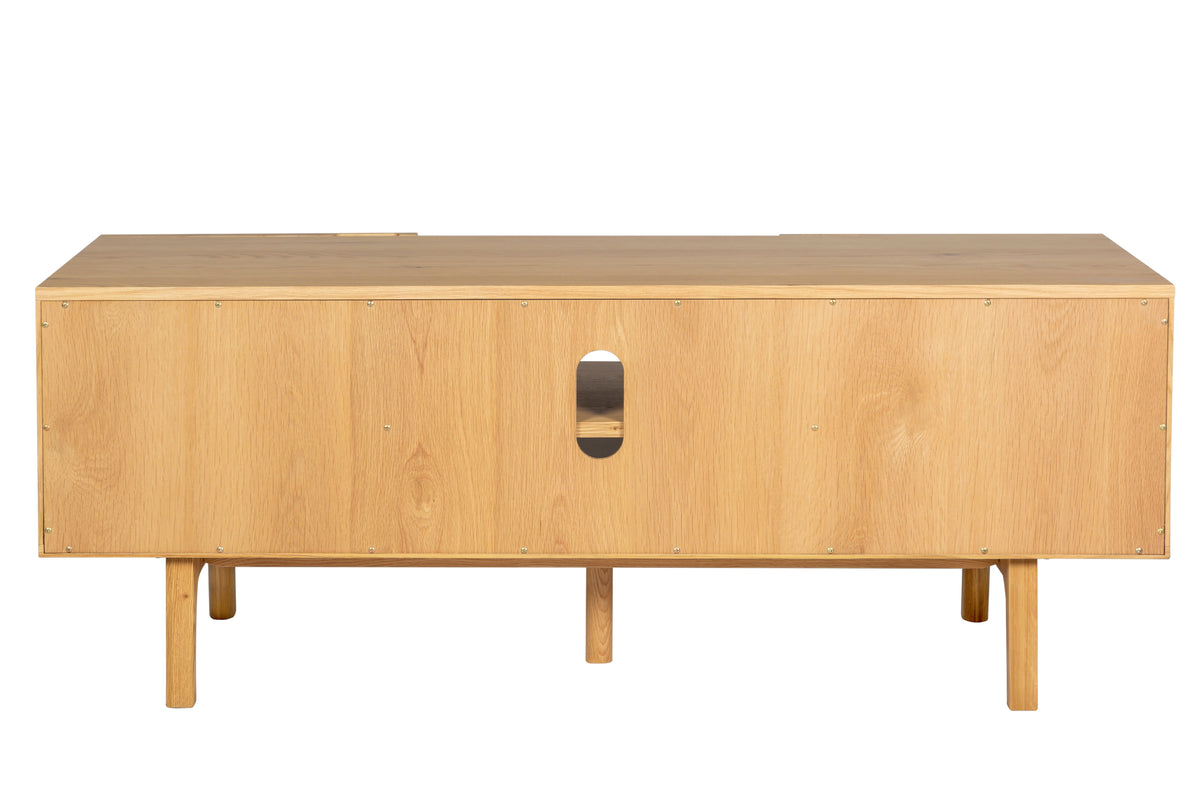 Meuble télé 140cm chêne naturel