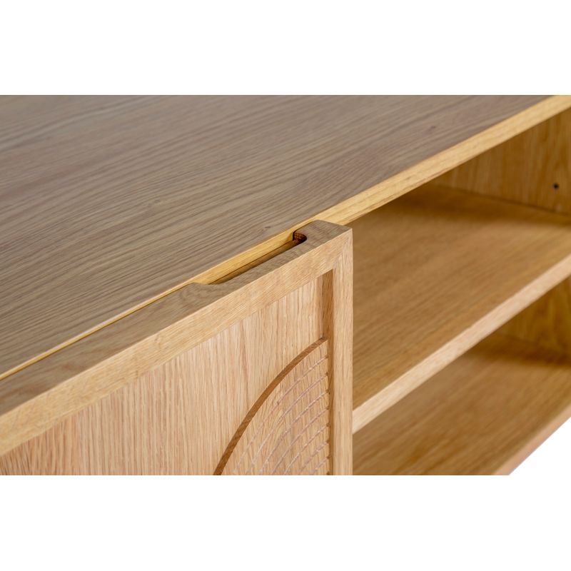 Meuble télé 140cm chêne naturel