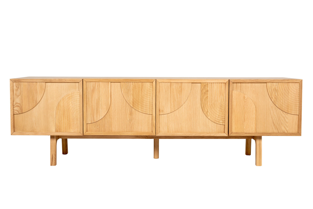Meuble télé 180cm chêne naturel