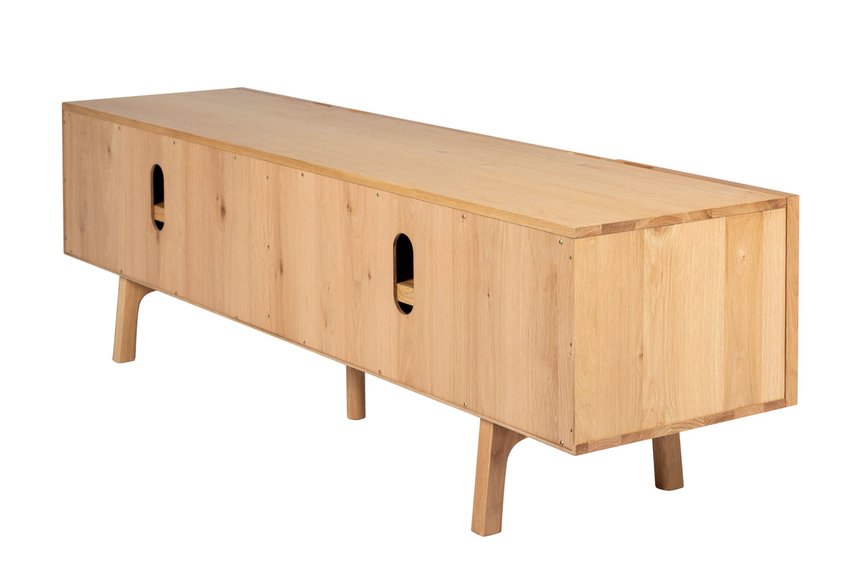 Meuble télé 180cm chêne naturel