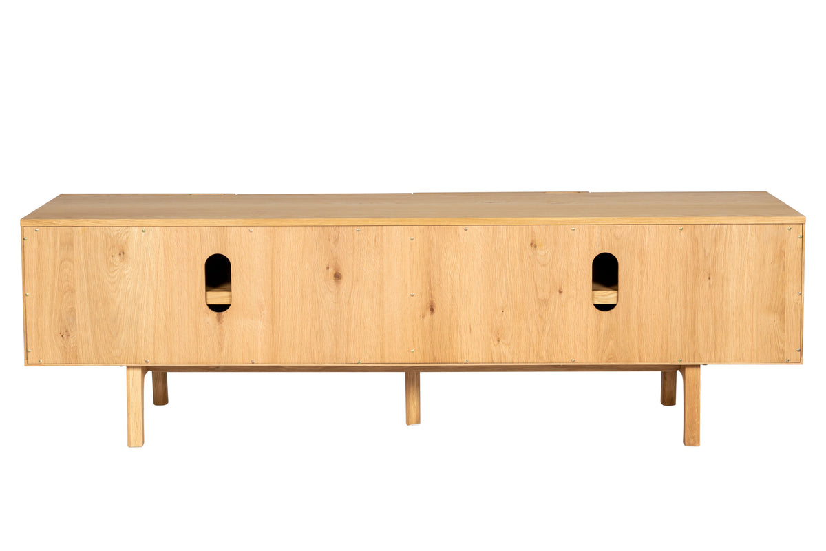Meuble télé 180cm chêne naturel