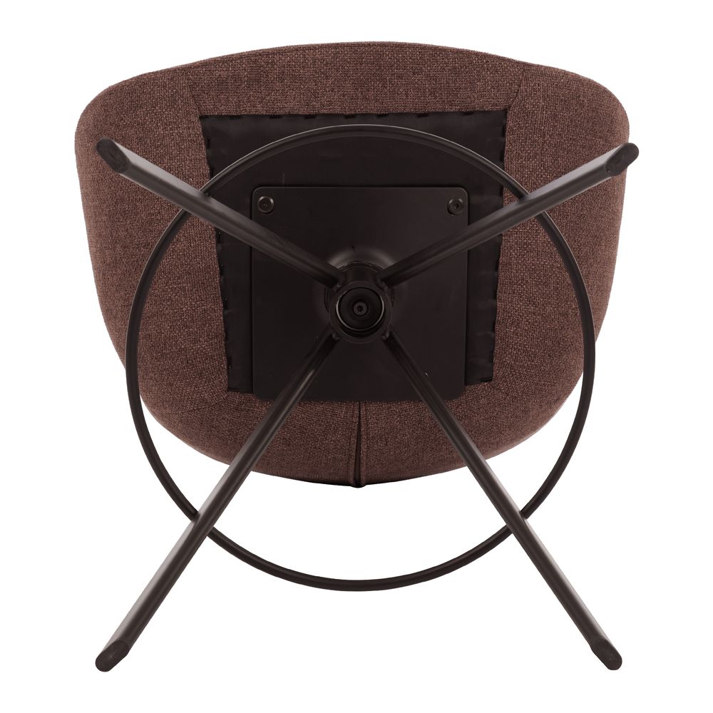 Chaise snack tissu rouge lie de vin
