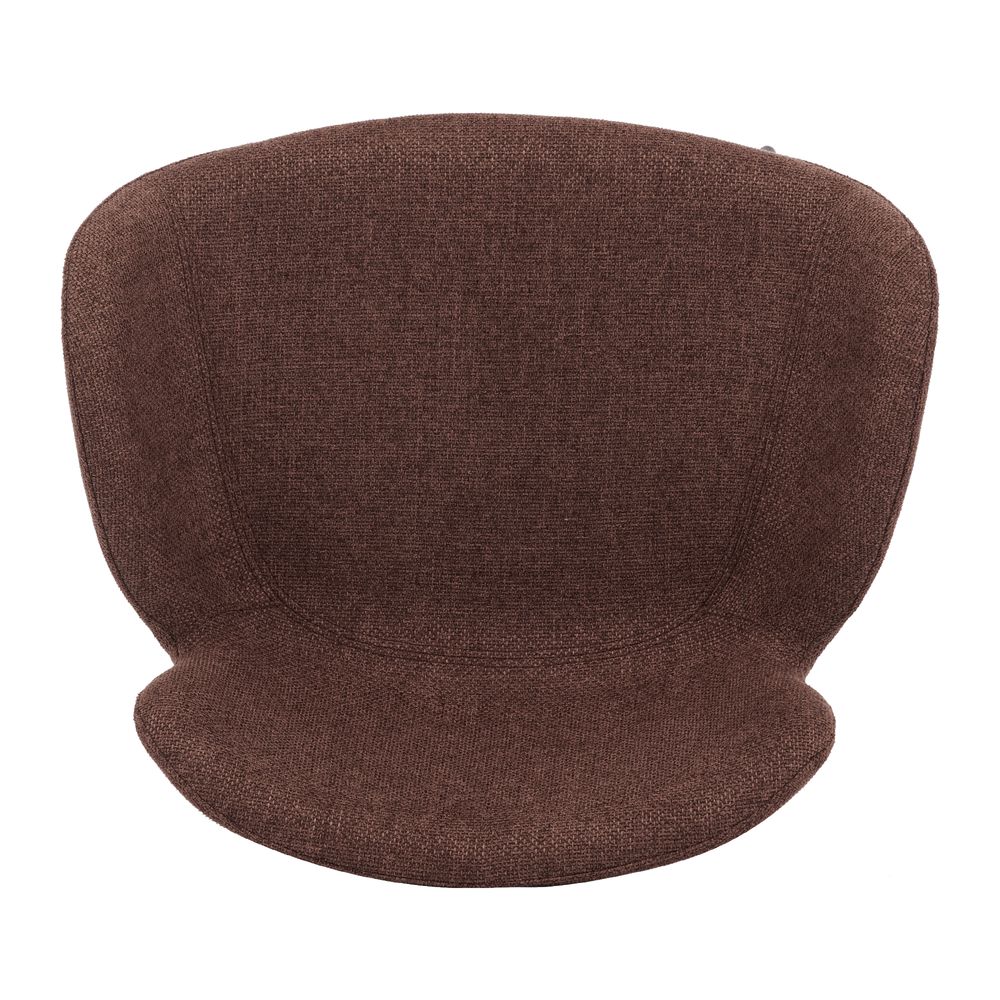 Chaise snack tissu rouge lie de vin