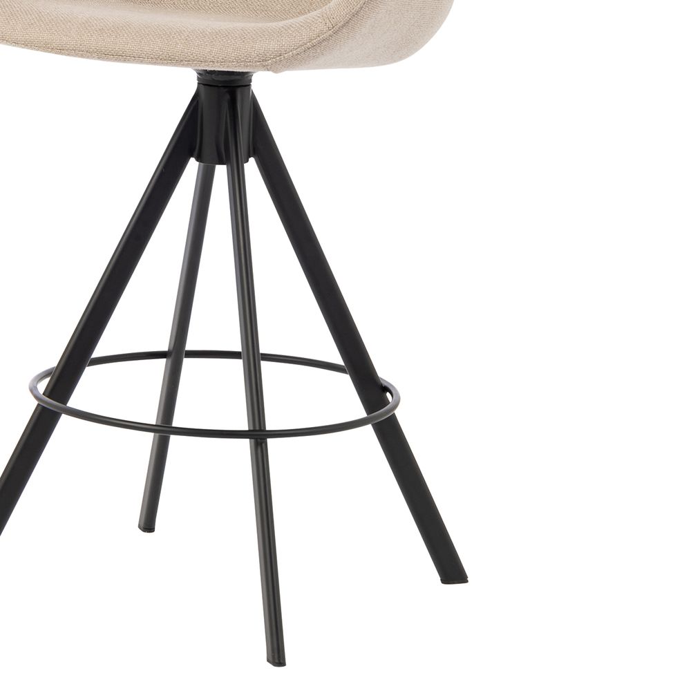 Chaise snack tissu gris beige