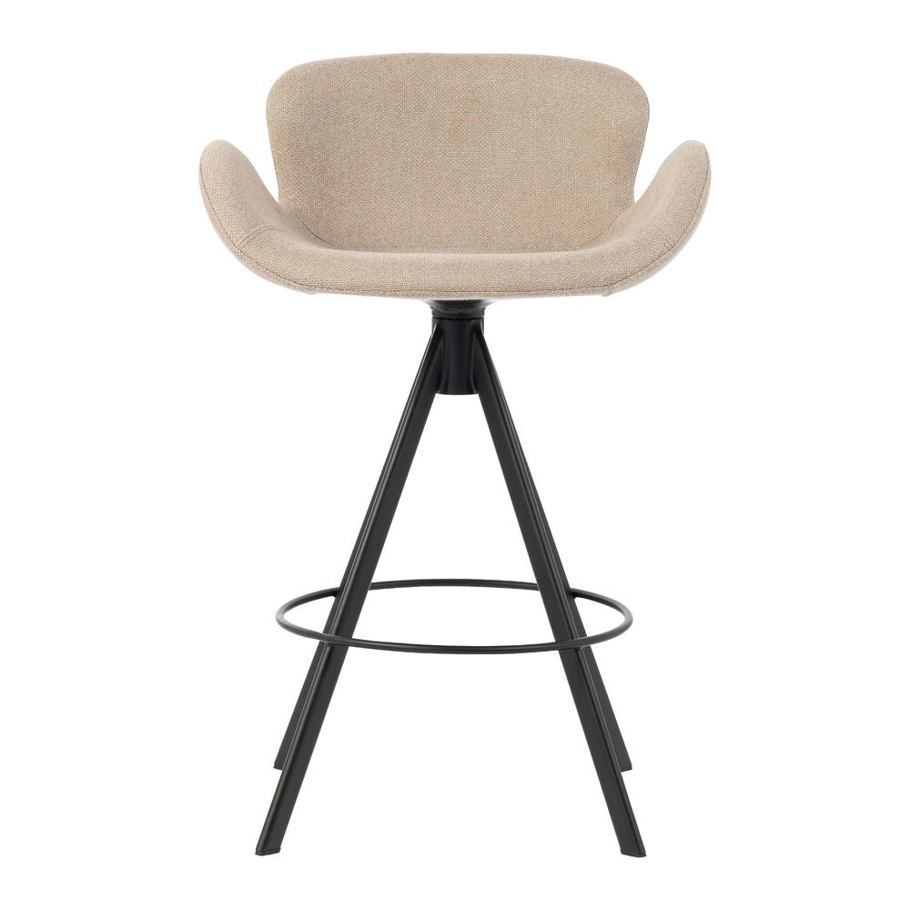 Chaise snack tissu gris beige