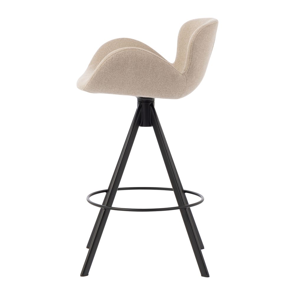 Chaise snack tissu gris beige
