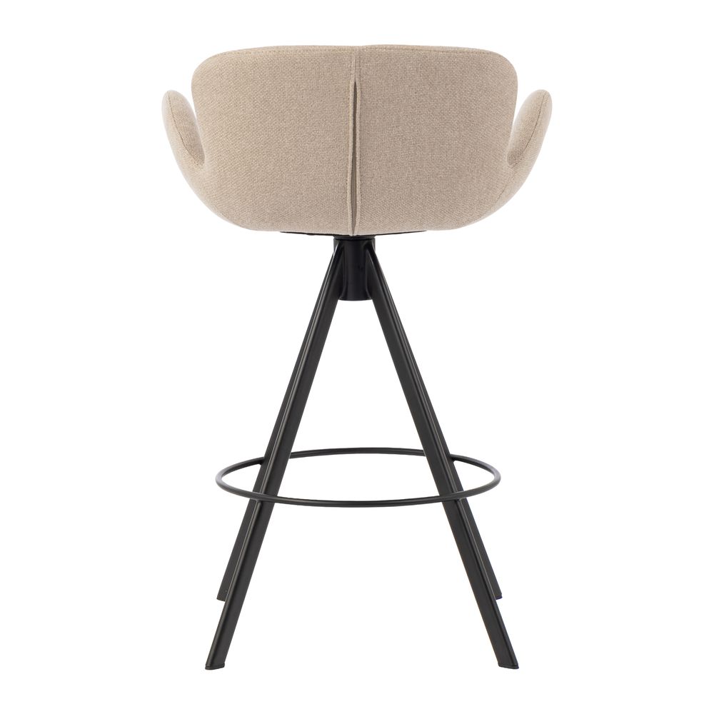 Chaise snack tissu gris beige