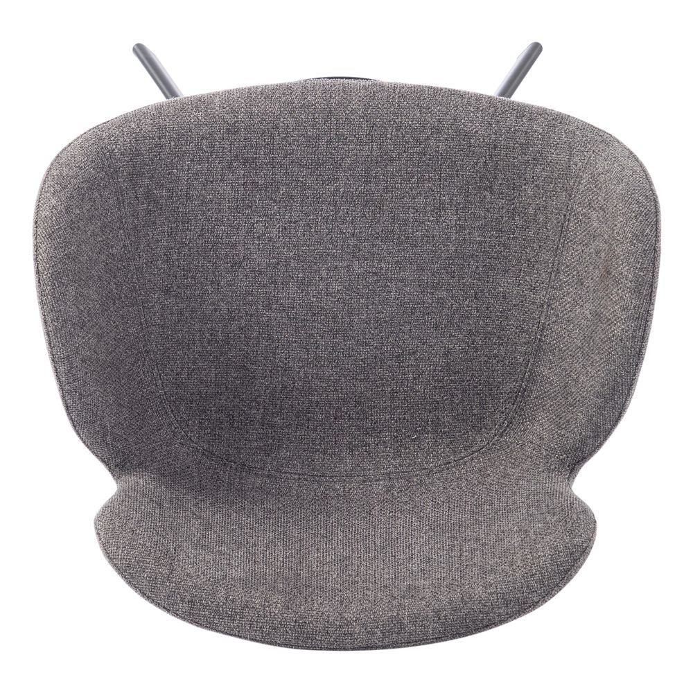 Chaise snack tissu gris foncé