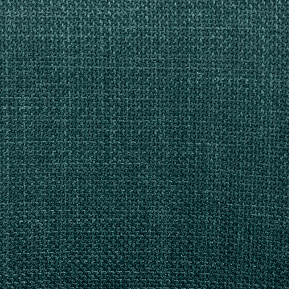 Chaise repas avec accoudoirs tissu vert emeraude pied chêne foncé