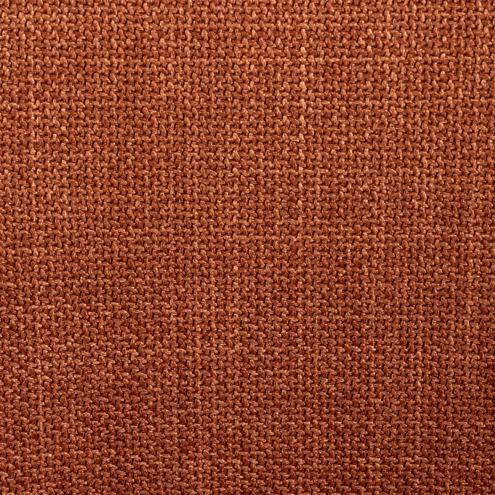 Chaise repas avec accoudoirs tissu caramel pied chêne foncé