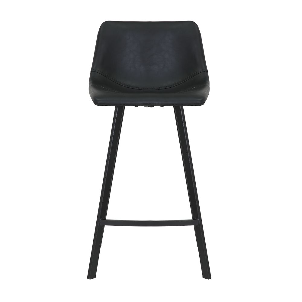Chaise snack PU noir