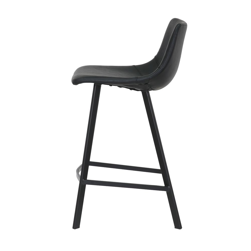 Chaise snack PU noir