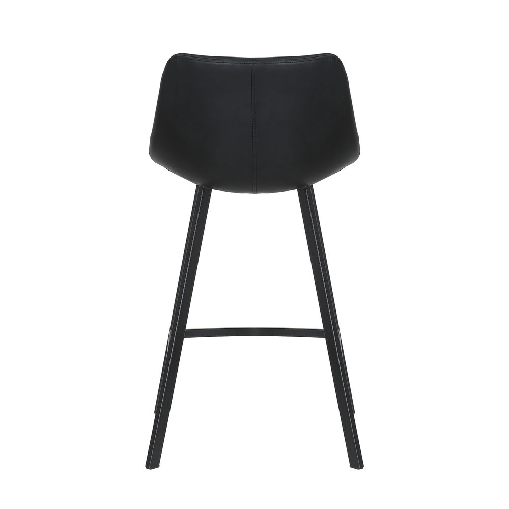 Chaise snack PU noir