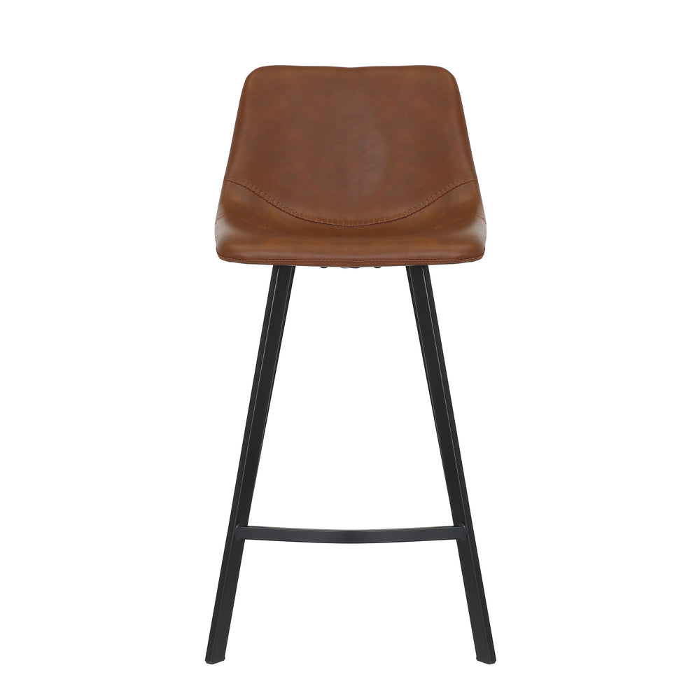 Chaise snack PU cognac